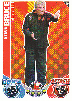 Steve Bruce Sunderland 2010/11 Topps Match Attax Manager #459